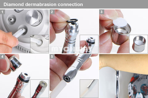 cleaning diamond dermabrasion tips