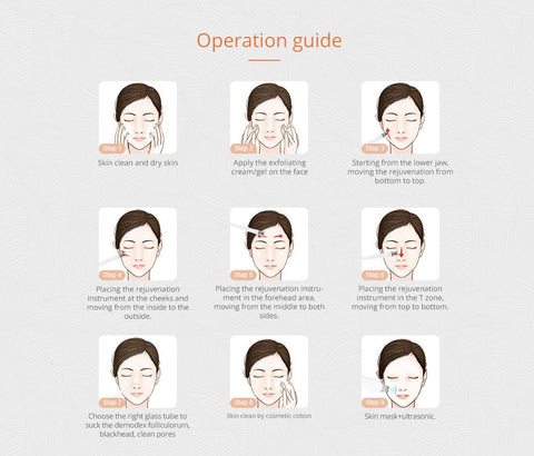 Skin Facial Microdermabrasion Machine effect