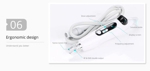 2 In 1 EMS RF Meso Injector Mesotherapy Gun Mesogun Needle Free Anti-Wrinkle Spa