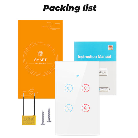 Packing list for Smart switch