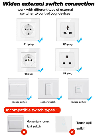 Widen external switch connection