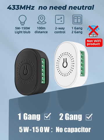 No neutral Smart Switch Module