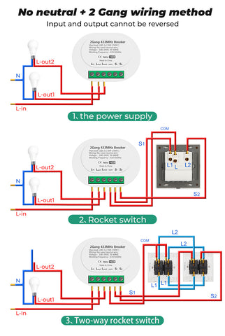 2 Gang smart switch module