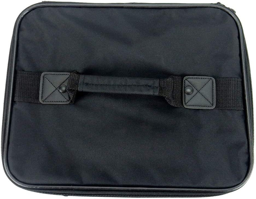 Train Makeup Case - Travel Makeup Bag - Cosmetic Case Organizer - Portable Storage Pouch for Cosmetics Makeup, Tools, Accessories - Removable Mirror, Zipper Closure - Black