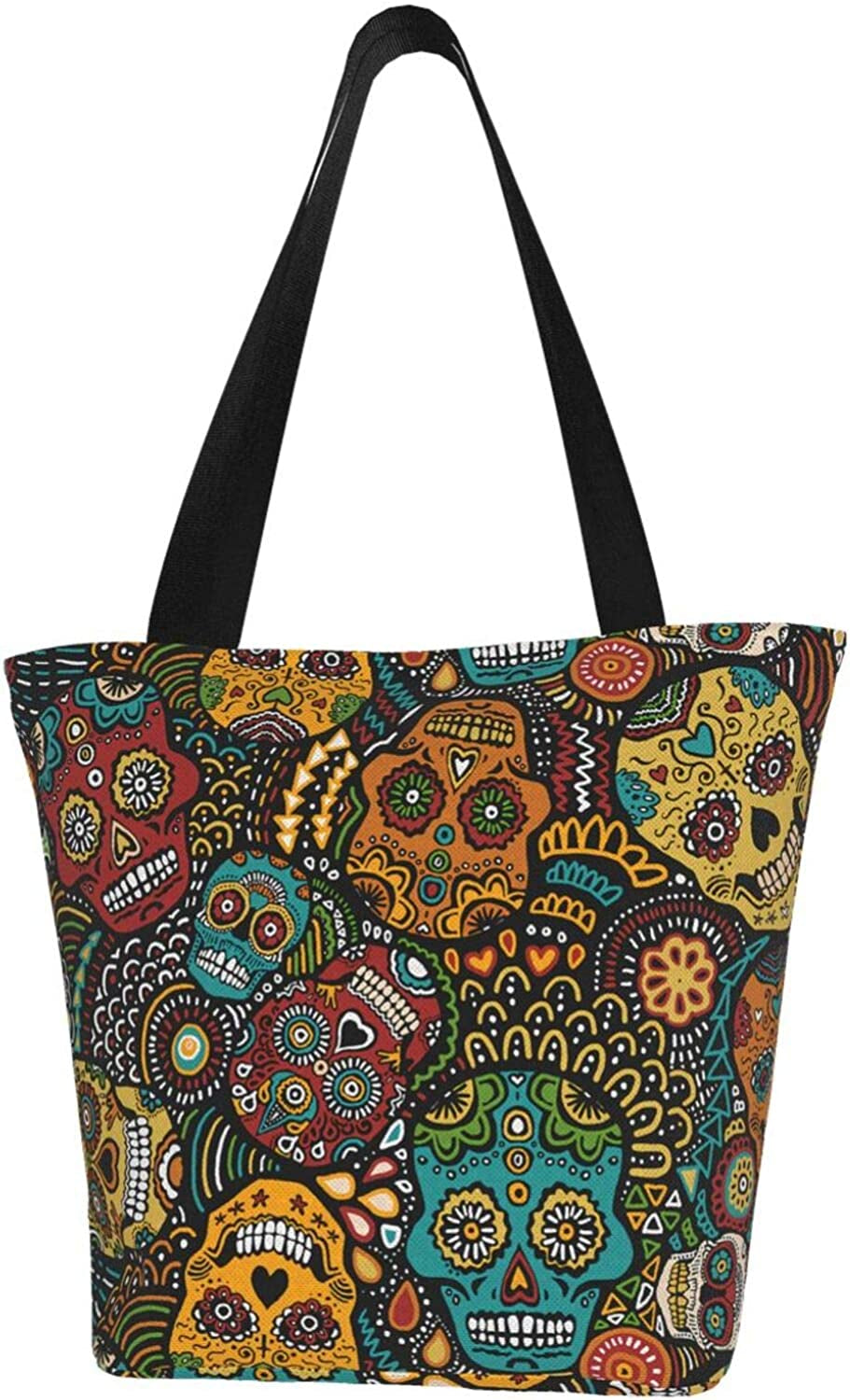 Antkondnm Reusable Tote Bag Women Large Casual Handbag Shoulder Bags for Shopping Groceries Travel Outdoors