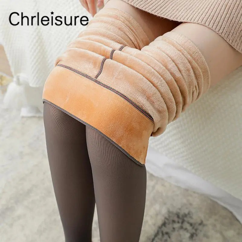 Winter Glow High-Waist Fleece Tights