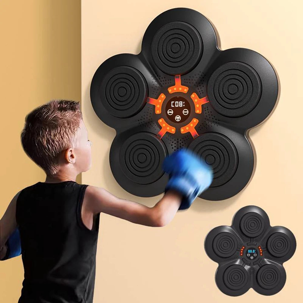 Smart Music Boxing Machine Wall Target LED Lighted Sandbag Relaxing Reaction Training Target for Boxing Sports Agility Reaction