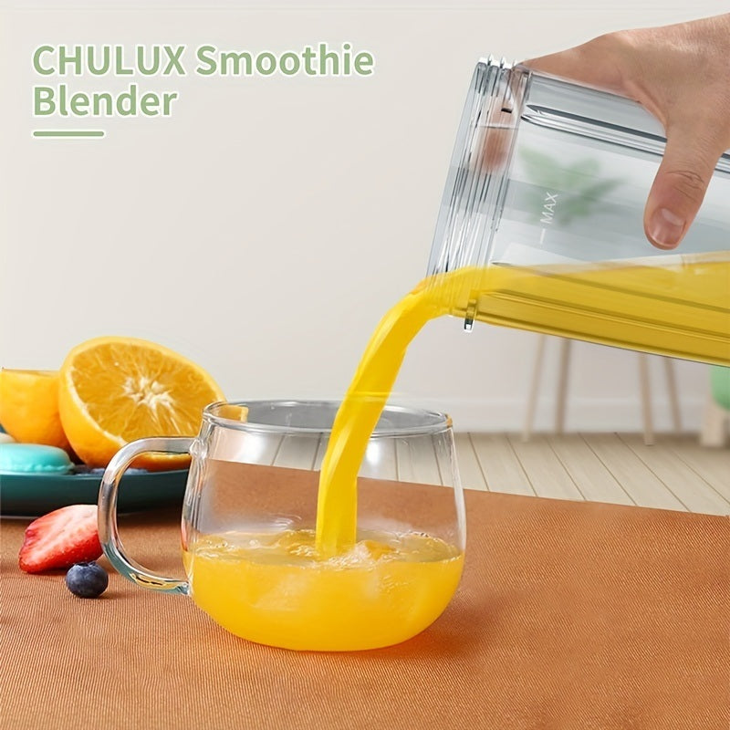 CHULUX 1000W Bullet Blender for Shakes and Smoothies, Personal Single Serve Blender with 6-Edge Blade 32oz Blender Cup, Portable Blender Coffee Grinder Nutritional Blender for Kitchen Fruit Vegetable