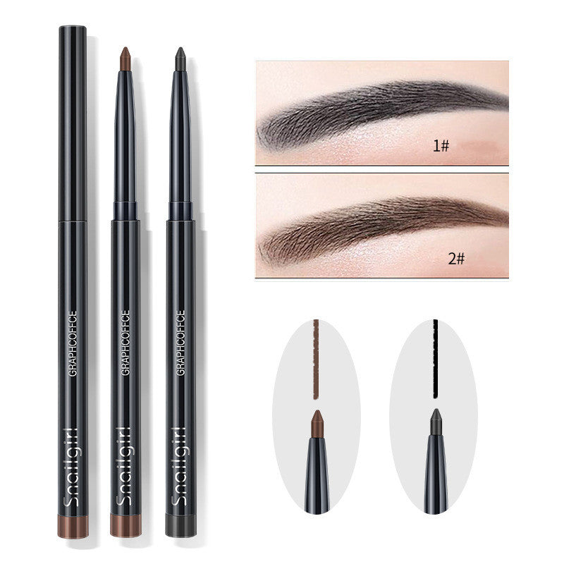 Auto-rotating Eyebrow Pencil And Eyeliner Pen For One Stroke