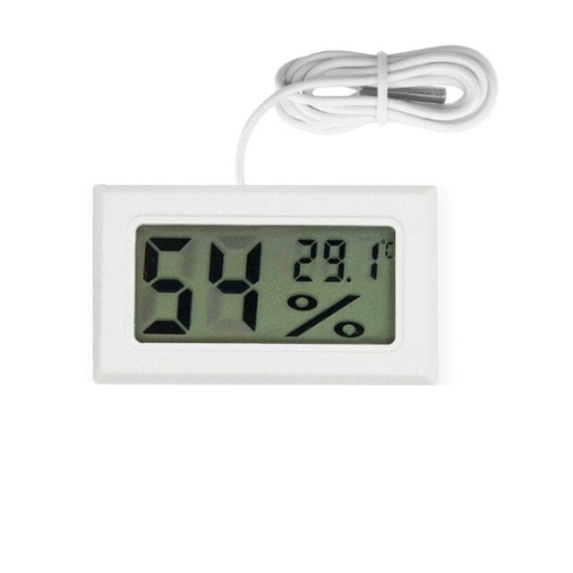 Digital Thermometer Hygrometer Mini LCD Humidity Meter Freezer Fridge Thermometer for -50~70 Coolers Aquarium Chillers