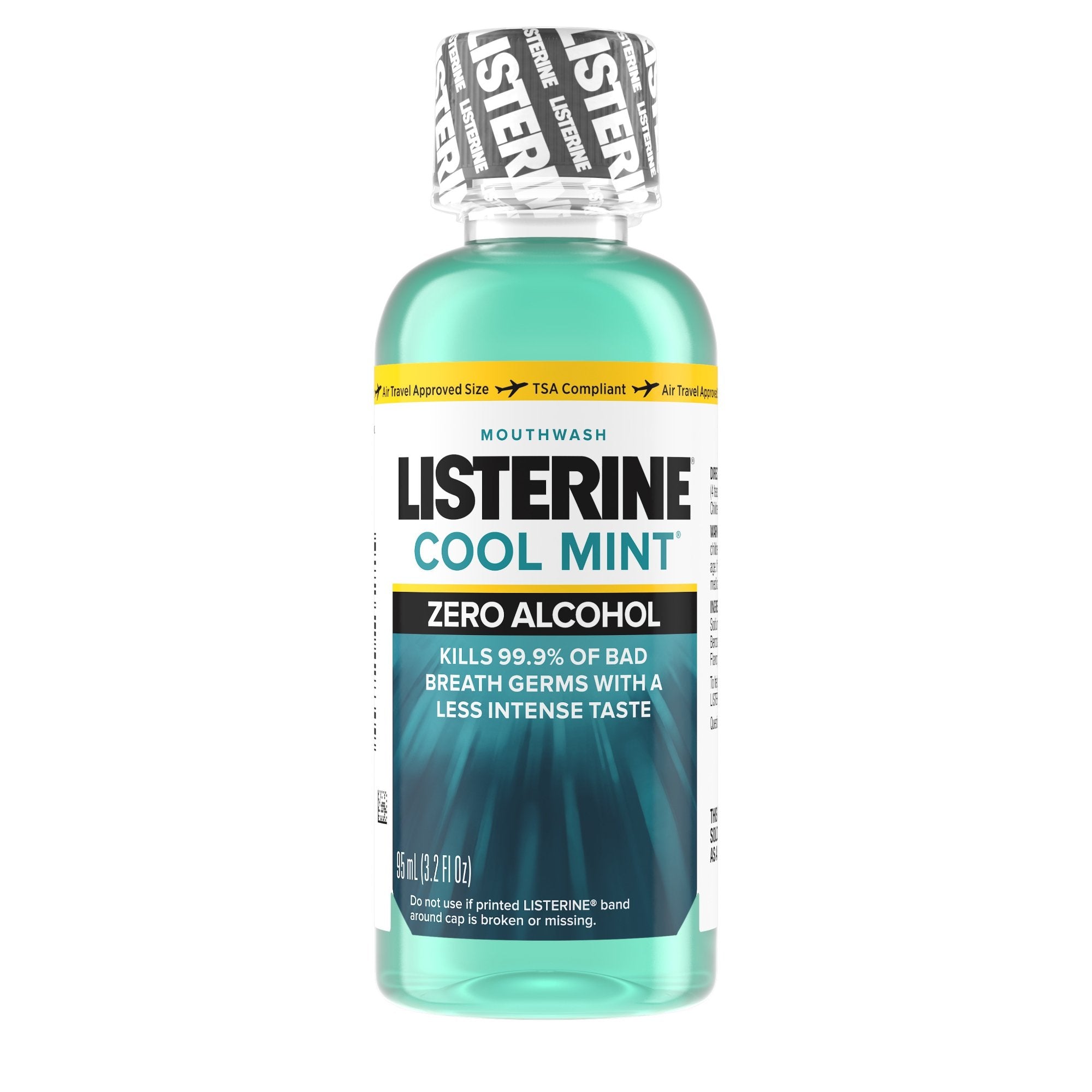 Listerine? Zero? Clean Mint Mouthwash, 3.2 oz. Bottle