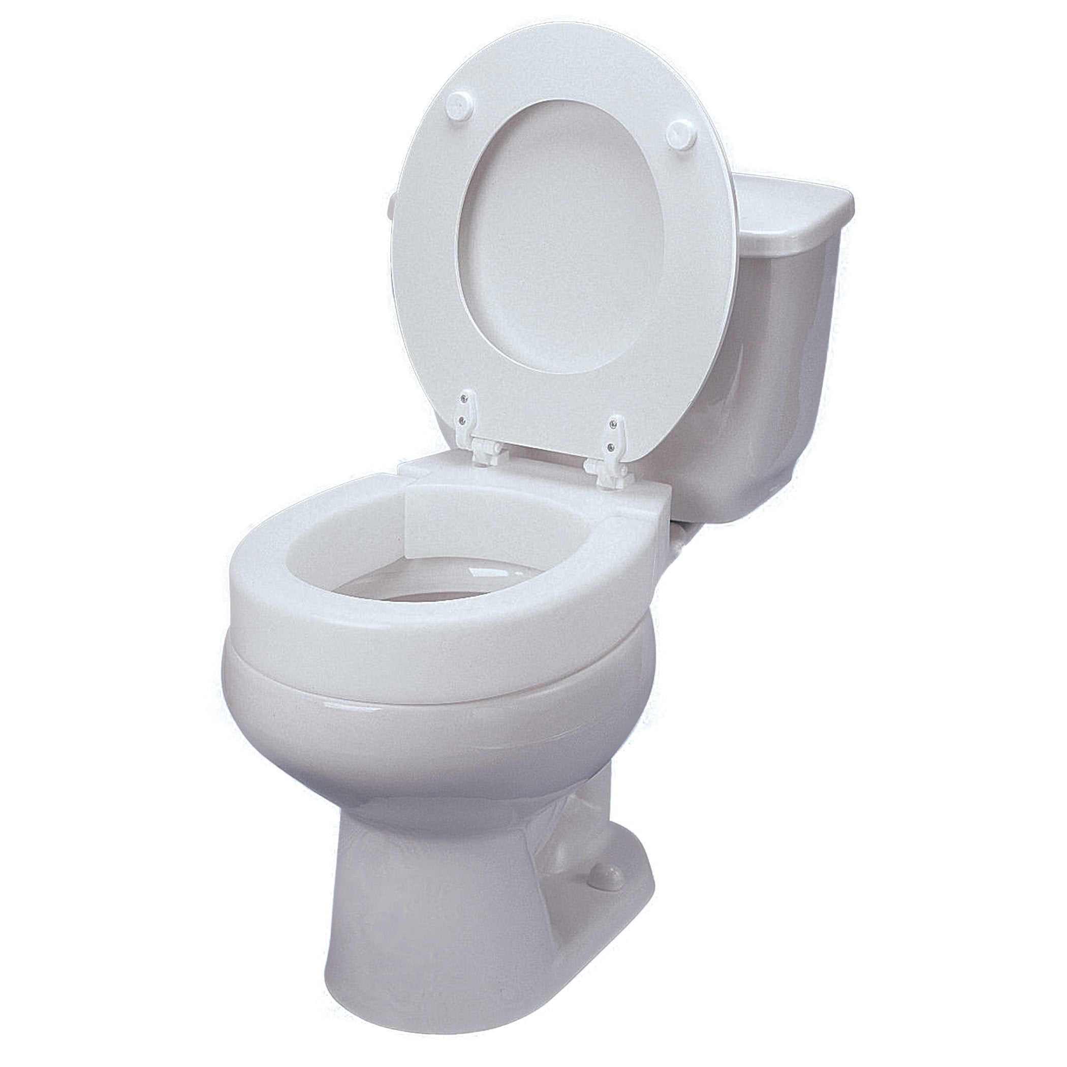 Tall-Ette? Elongated Hinged Elevated Toilet Seat
