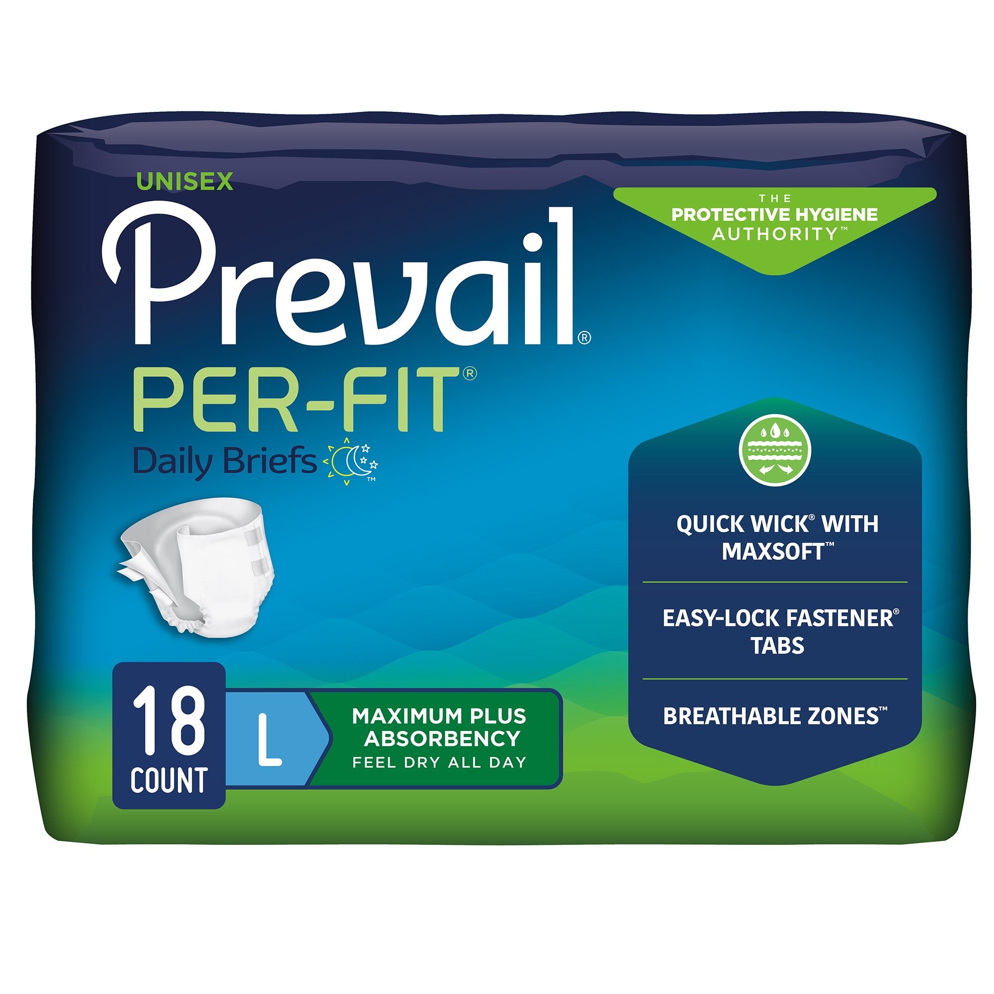 Prevail? Per-Fit? Maximum Incontinence Brief, Large -- QTY: CS/72