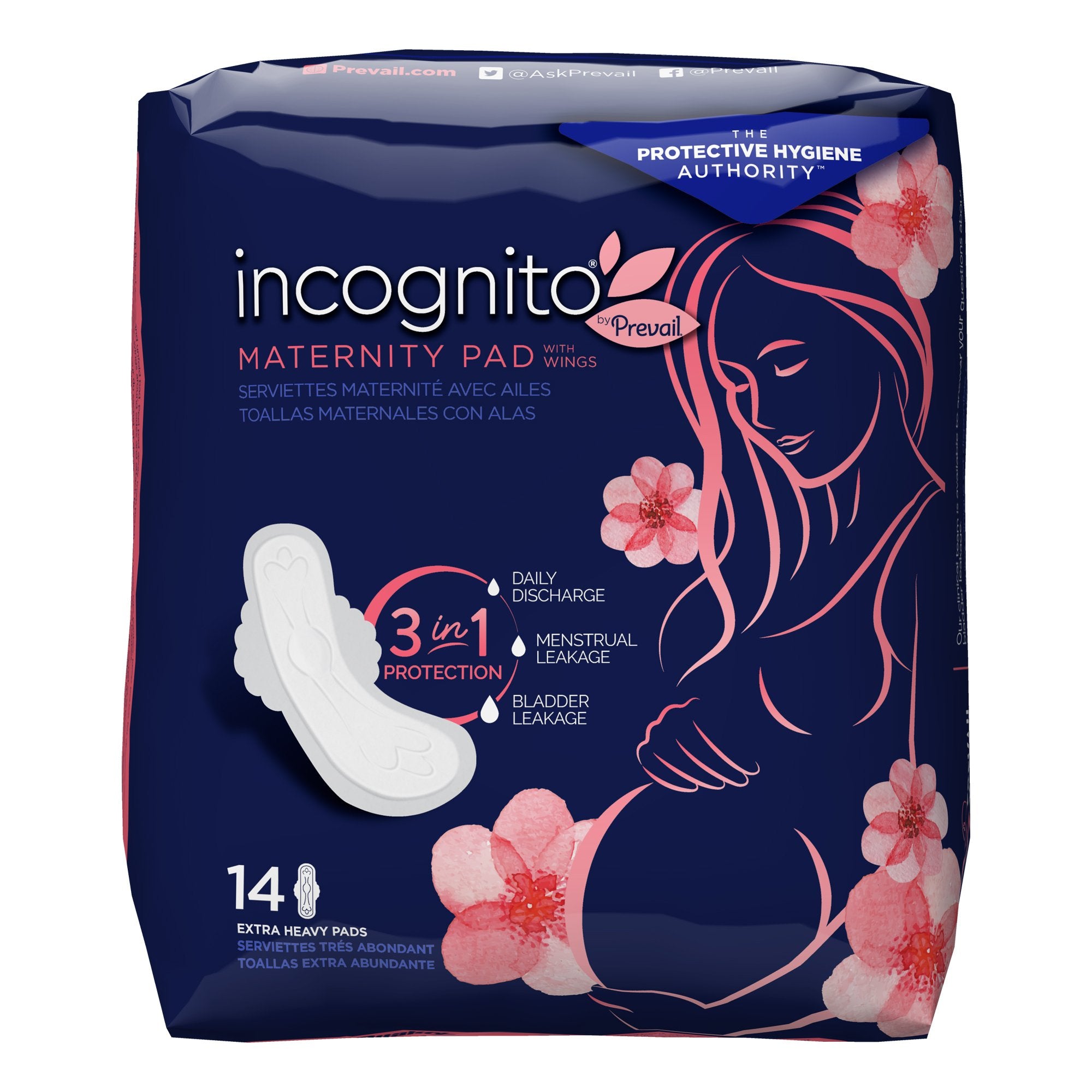 incognito? by Prevail Extra Heavy Maternity Pad, 13 Inch Length -- QTY: CS/84