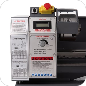 benchtop metal lathe with variable speed