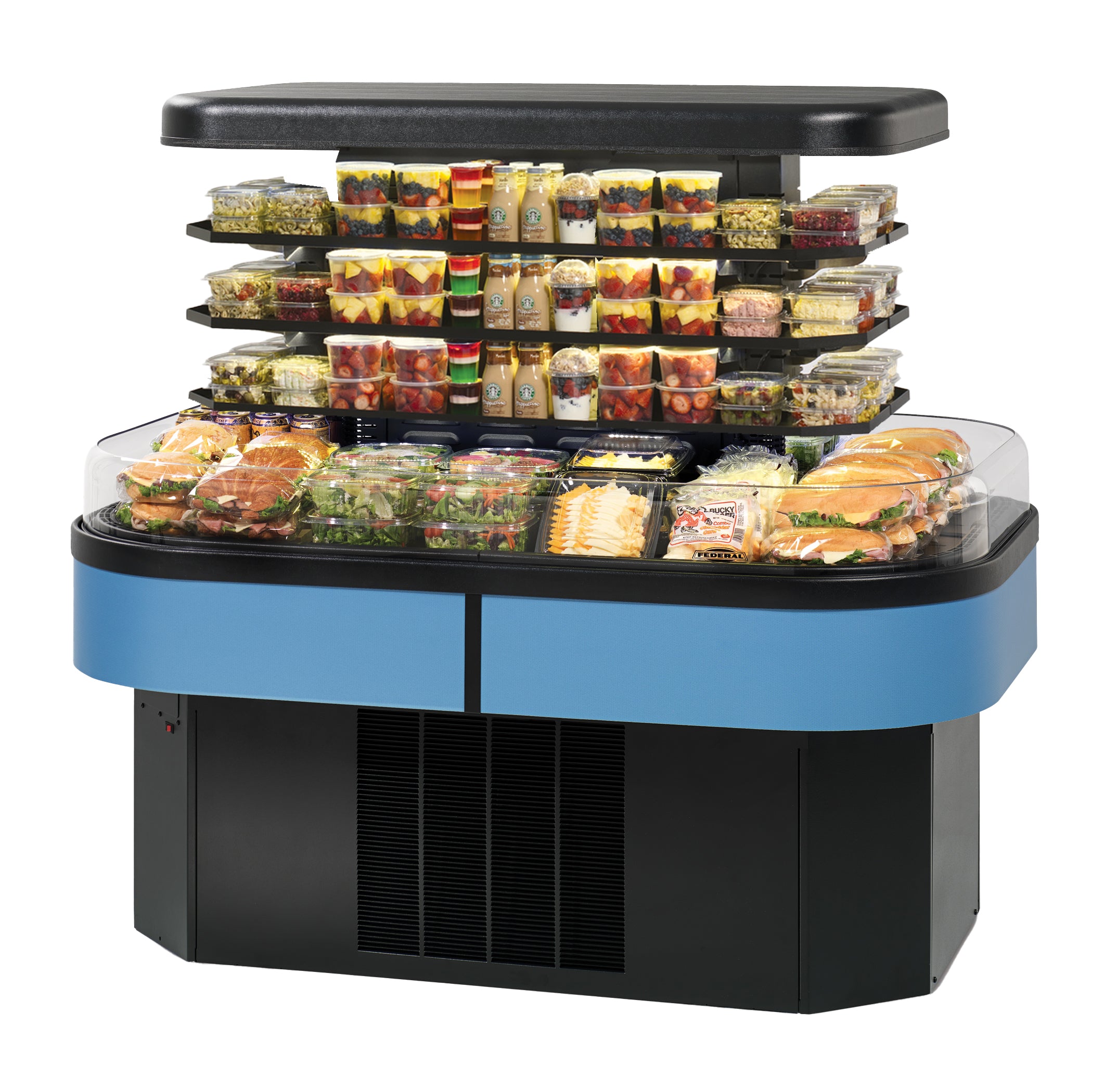 Federal Industries IMSS60SC-3 Refrigerated Self-Serve Island Display Case