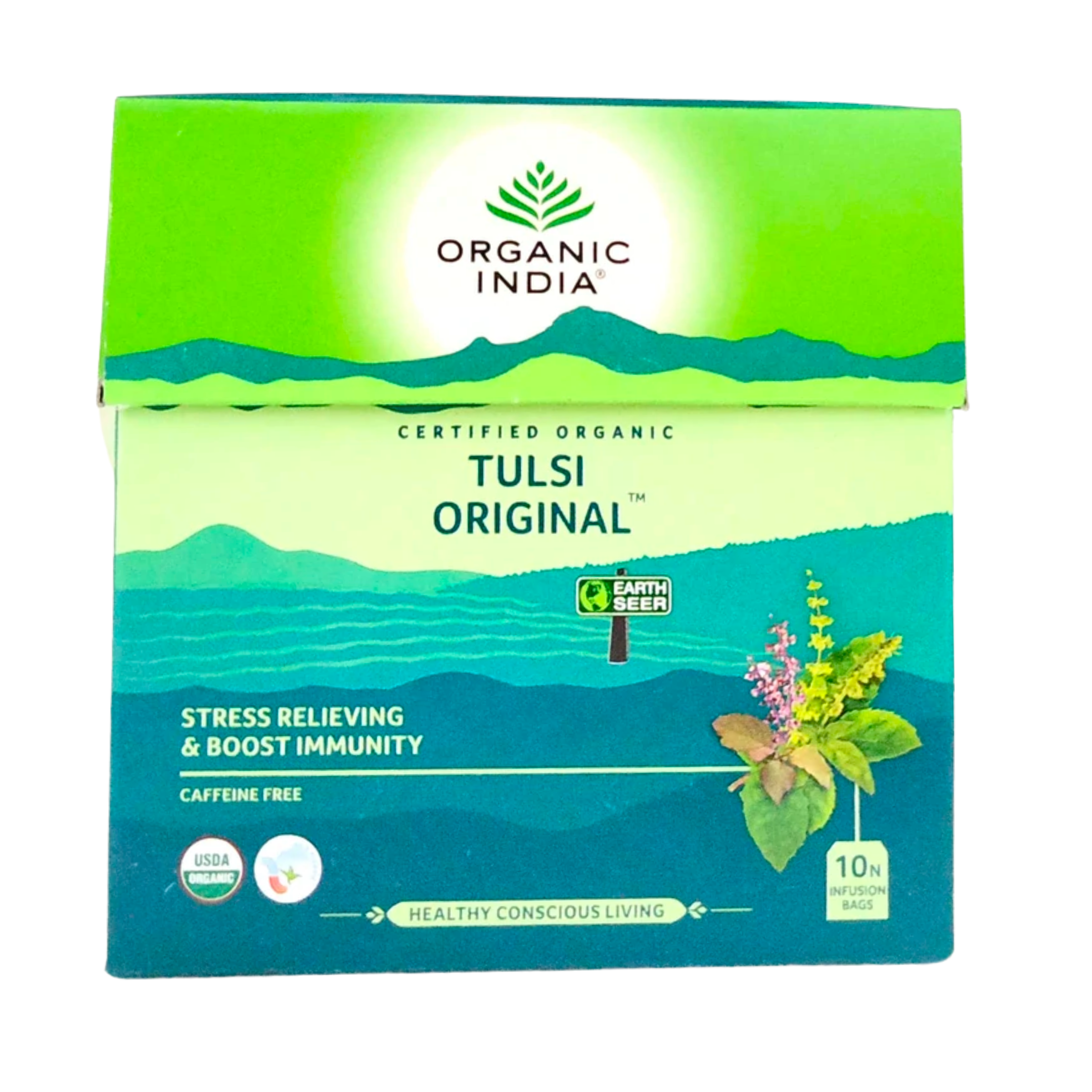 Organic India Tulsi Original Green Tea - 10 Sachets