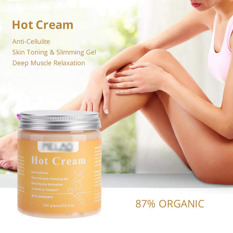 Organic Hot Cream For Anti-Cellulite, Skin Firming, And Body Slimming