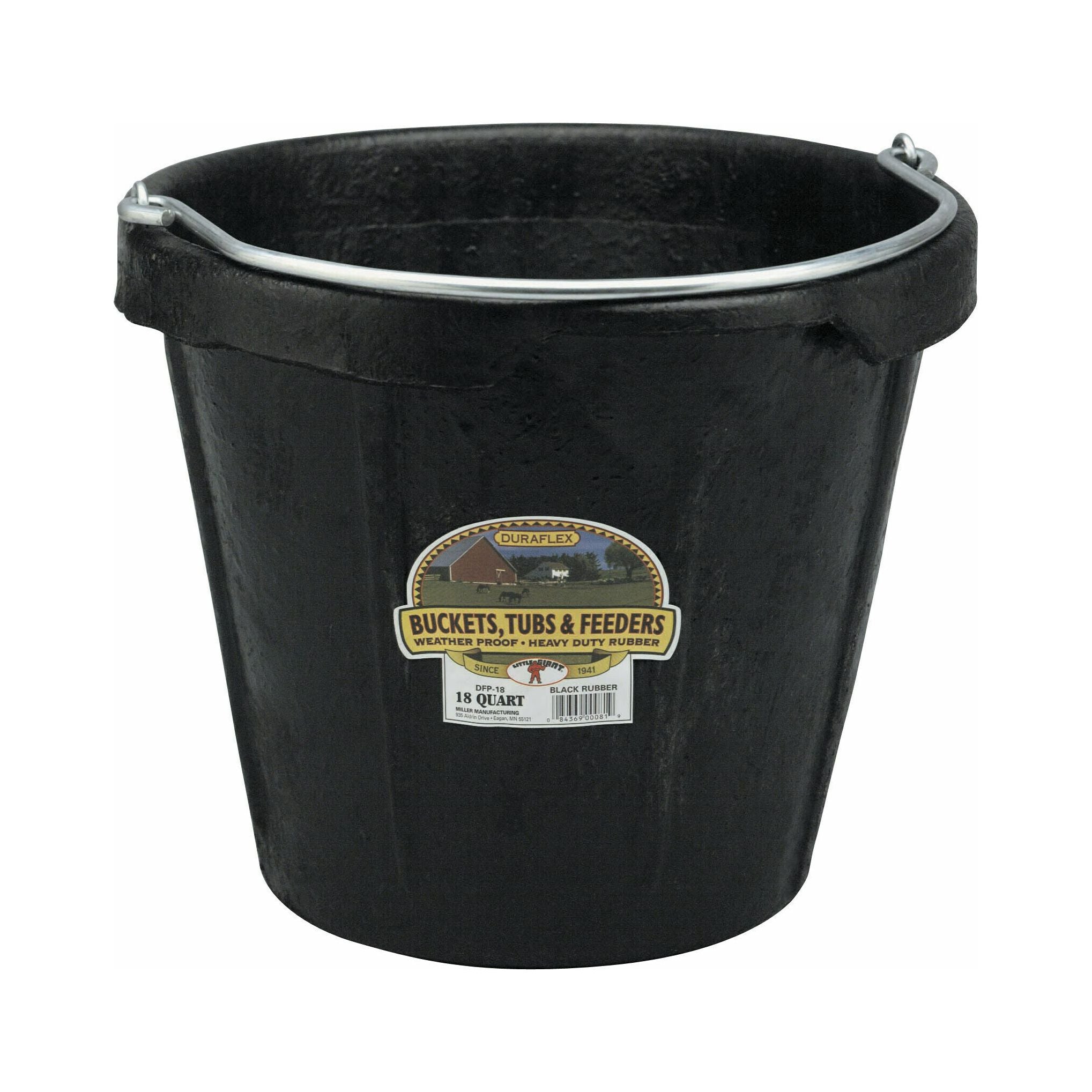 18 Quart Rubber Pail with Pouring Lip