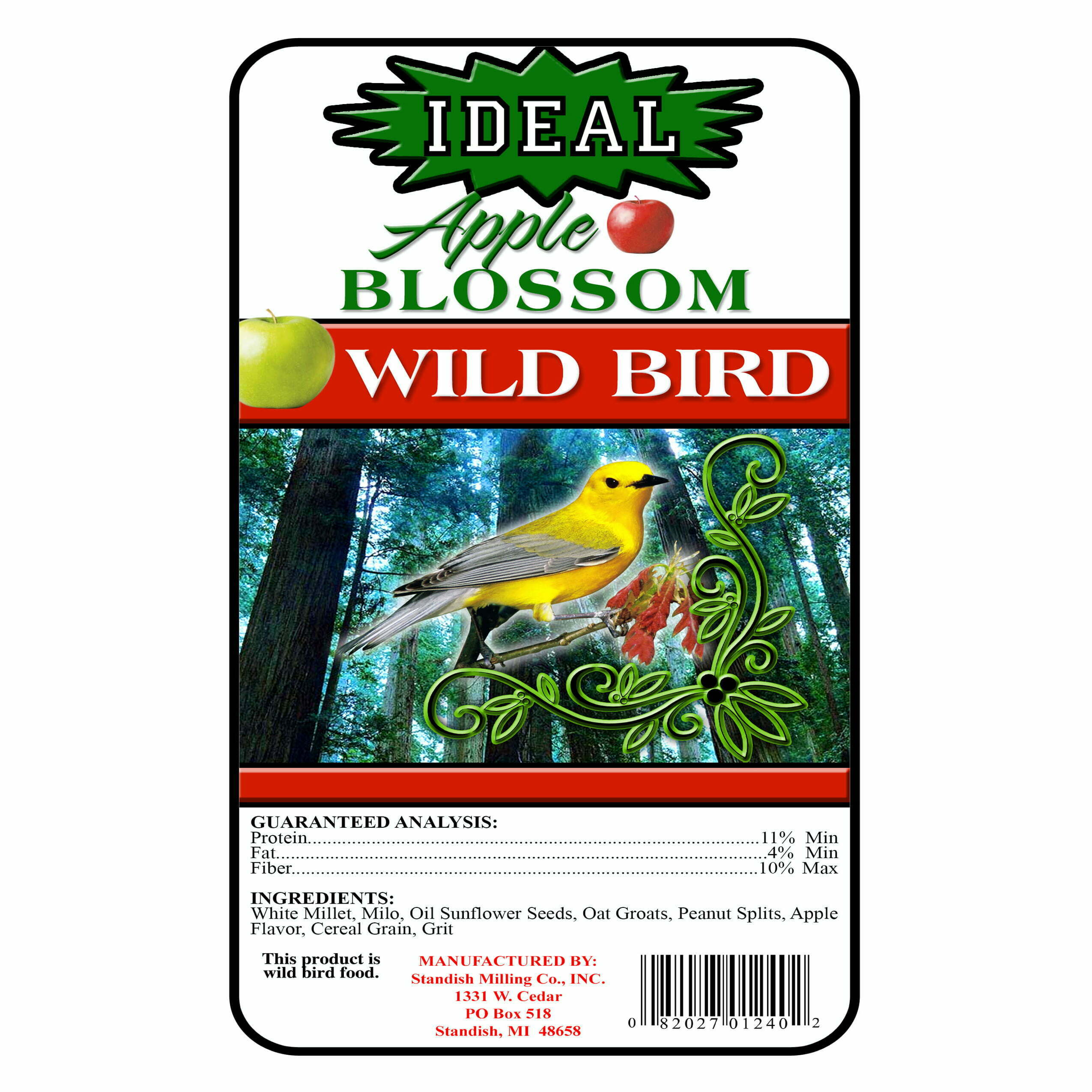 IDEAL Apple Blossom Wild Bird Seed - Available in 10.0, 20.0, and 40.0 lbs