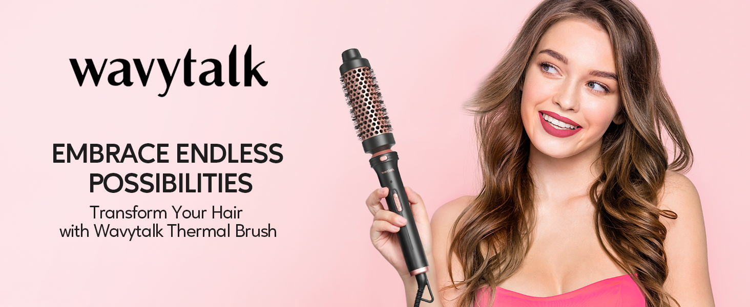 1 1/2 Inch Thermal Brush Wavytalk