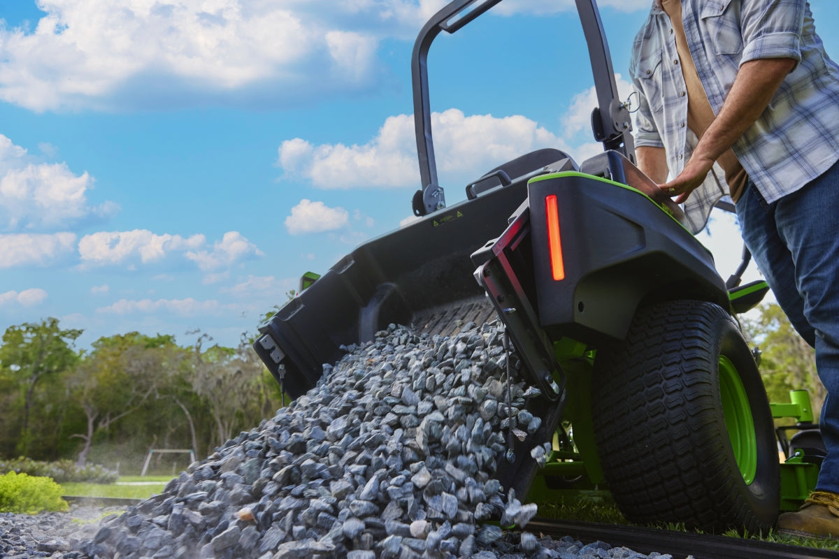 82V 54" MaximusZ Zero Turn Riding Mower with (2) 16.0 Ah , (2) 8.0 Ah ,(2) 4.0 Ah Batteries and 1.5kW Charger