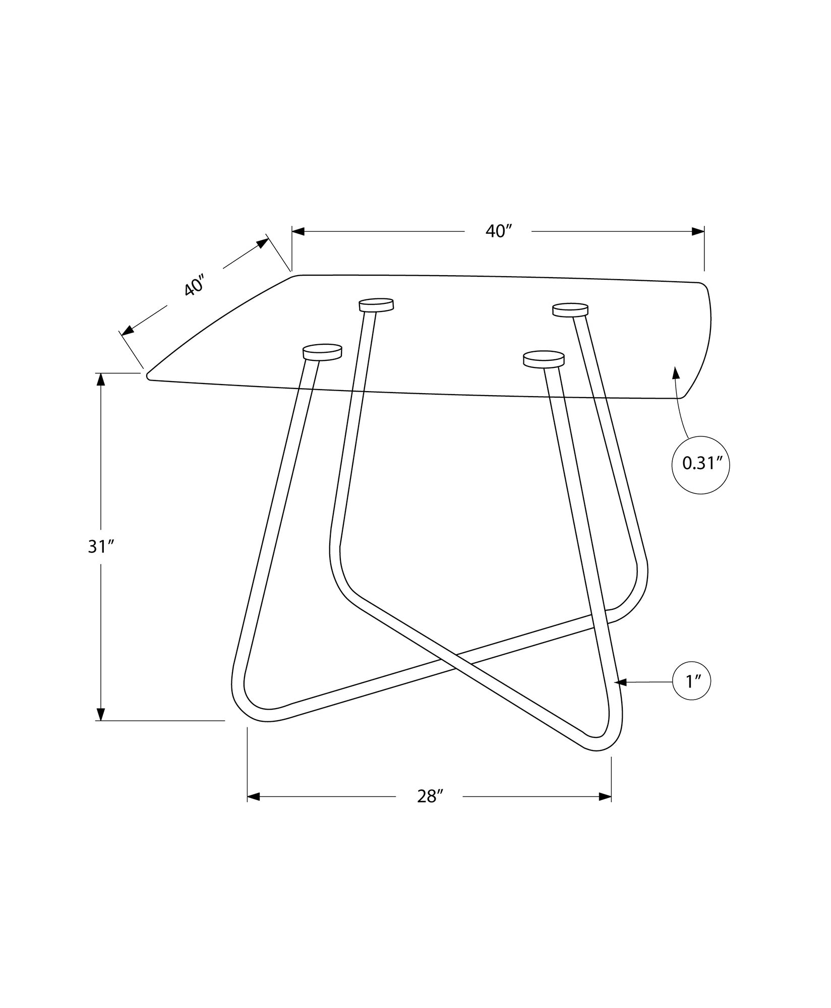 ViscoLogic DINING TABLE - 40