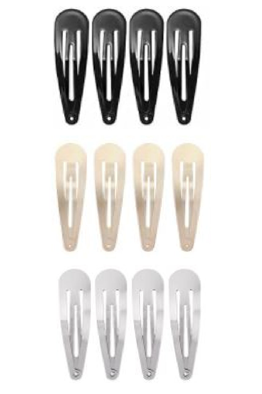 Snap Hair Clips- 4 Pack