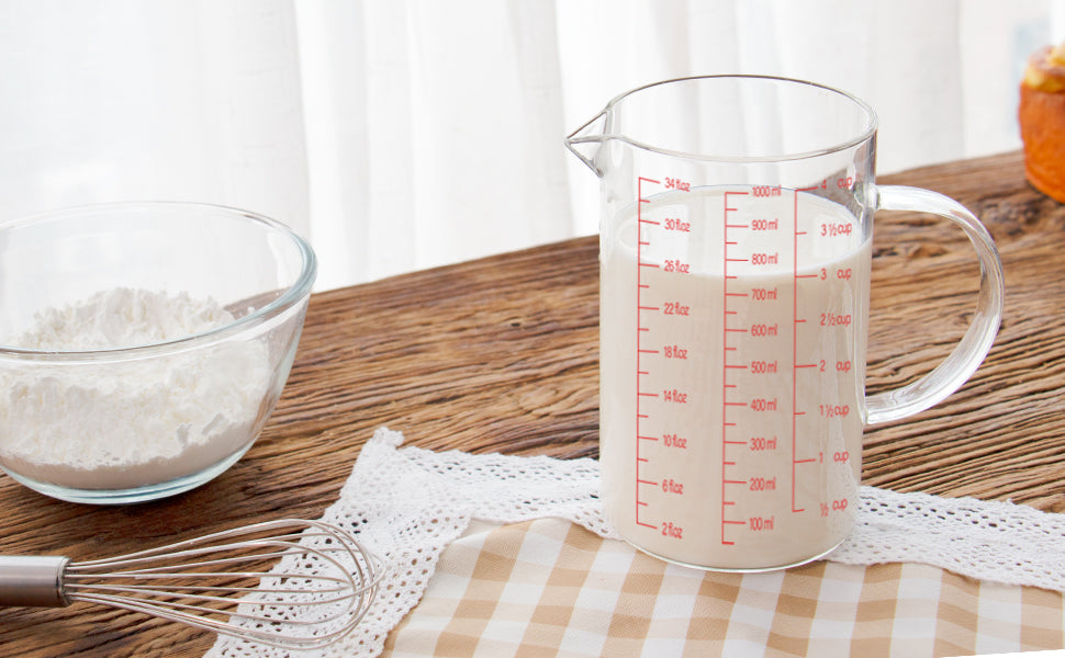 Luvan 1 Gallon Measuring Pitcher with Conversion Chart,134oz Clear