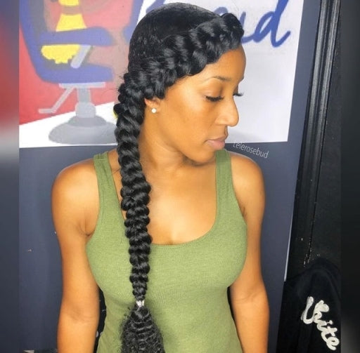 Loving this braided ponytail style! We did a French braid on one side, a  three strand braid on the other, then braided the center section… |  Instagram