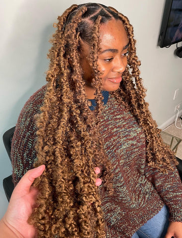 Small-Size Brown Butterfly Locs