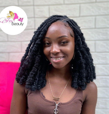 Butterfly Locs for Thick Lob Hairstyle