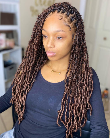 Small-Size Brown Butterfly Locs
