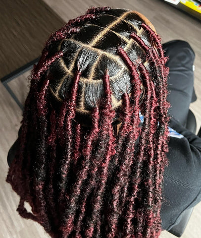 Yummy Black and Red Butterfly Locs