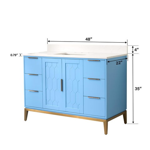 Solid wood bathroom vanities