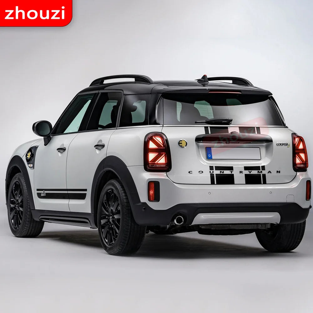 Car Hood Decal Bonnet Band Rear Trunk Body Kit Side Stripes Skirt Sticker for MINI Countryman F60 All4 Cooper JCW Accessories