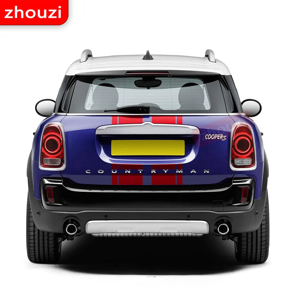 Car Hood Decal Bonnet Band Rear Trunk Body Kit Side Stripes Skirt Sticker for MINI Countryman F60 All4 Cooper JCW Accessories