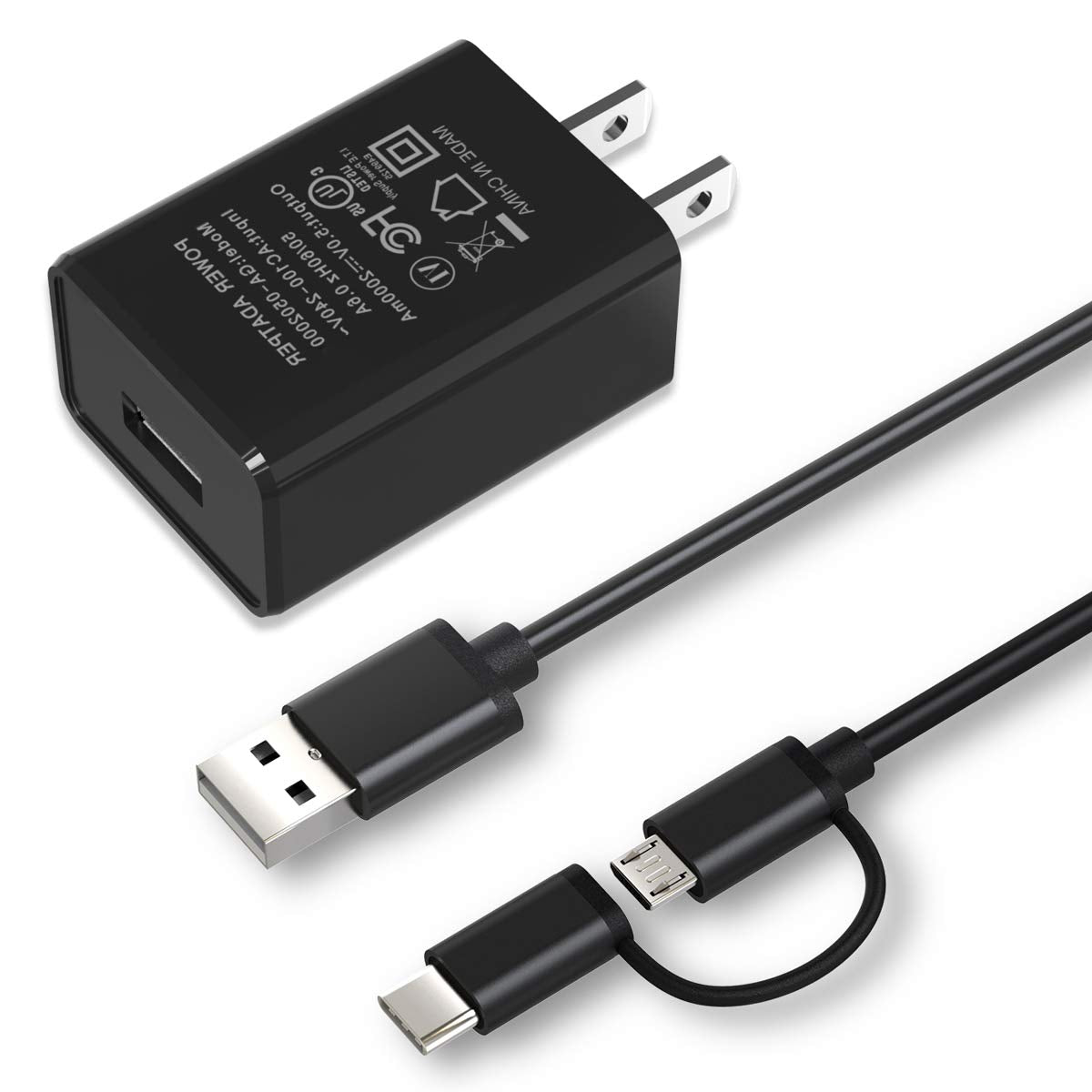 [ship from the US]Charger [UL Listed] Compatible for Amazon Kindle Fire HD 10 and more