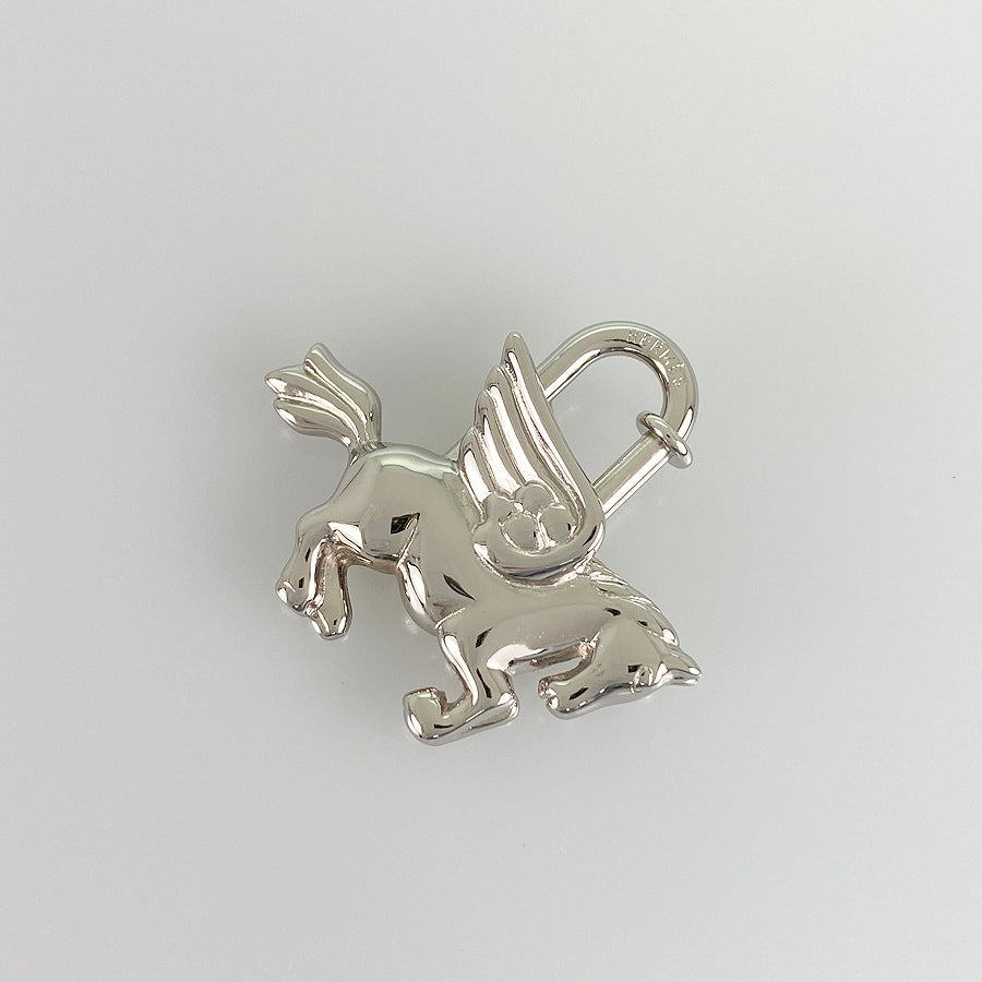 HERMES 1993 Limited Pegasus Charm Cadena