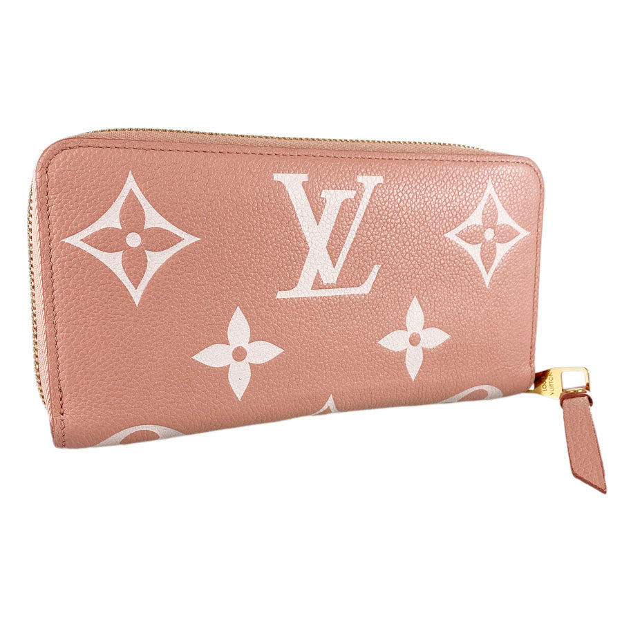 LOUIS VUITTON Monogram Empreinte Bicolor Zippy Wallet M81645 Long wallet Round zipper