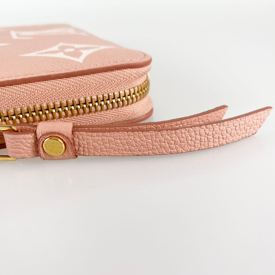 LOUIS VUITTON Monogram Empreinte Bicolor Zippy Wallet M81645 Long wallet Round zipper