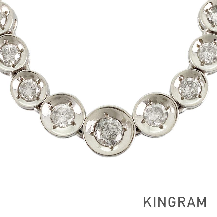 Tennis necklace Platinum diamond