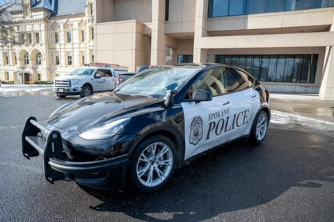 Tesla model y police car