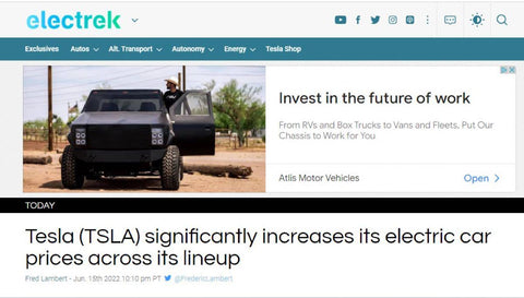 Automotive news site Electrek