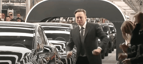 Elon Musk dancing