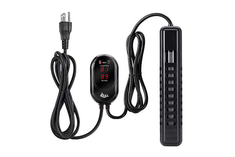 Aquarium heater with an in-built thermostat