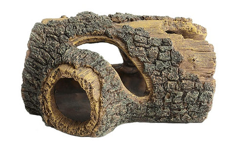 Hygger 5-hole Resin Hollow Tree Trunk Decoration for Aquariums