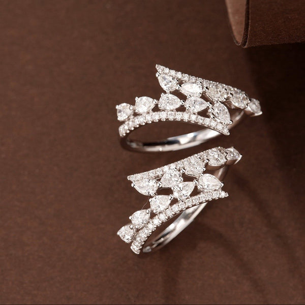 0.5 carat pear shaped diamond ring