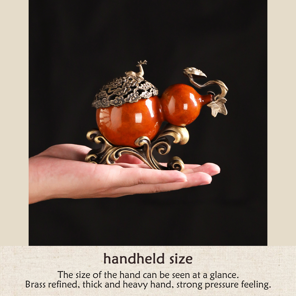 Handheld size of the Fortune and Green Cloud incense burner