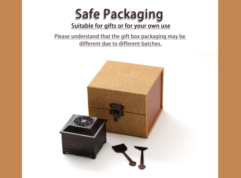 Protective gift packaging for the Fu Blessing incense burner set
